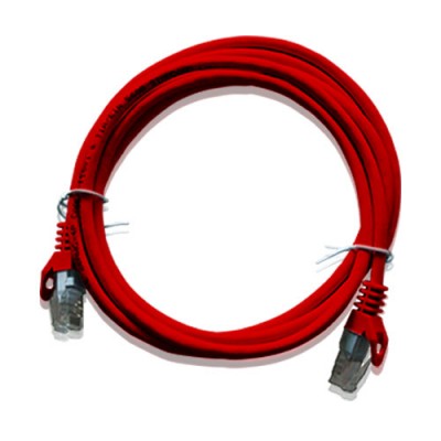 09RO | BOLSA DE 10 UNIDADES PATCH CORD 90CM ROJO